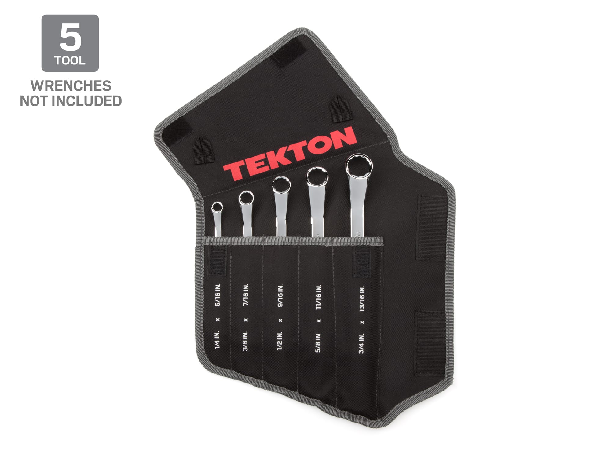 TEKTON 5-Tool Box End Wrench Pouch (1/4-13/16 in.)