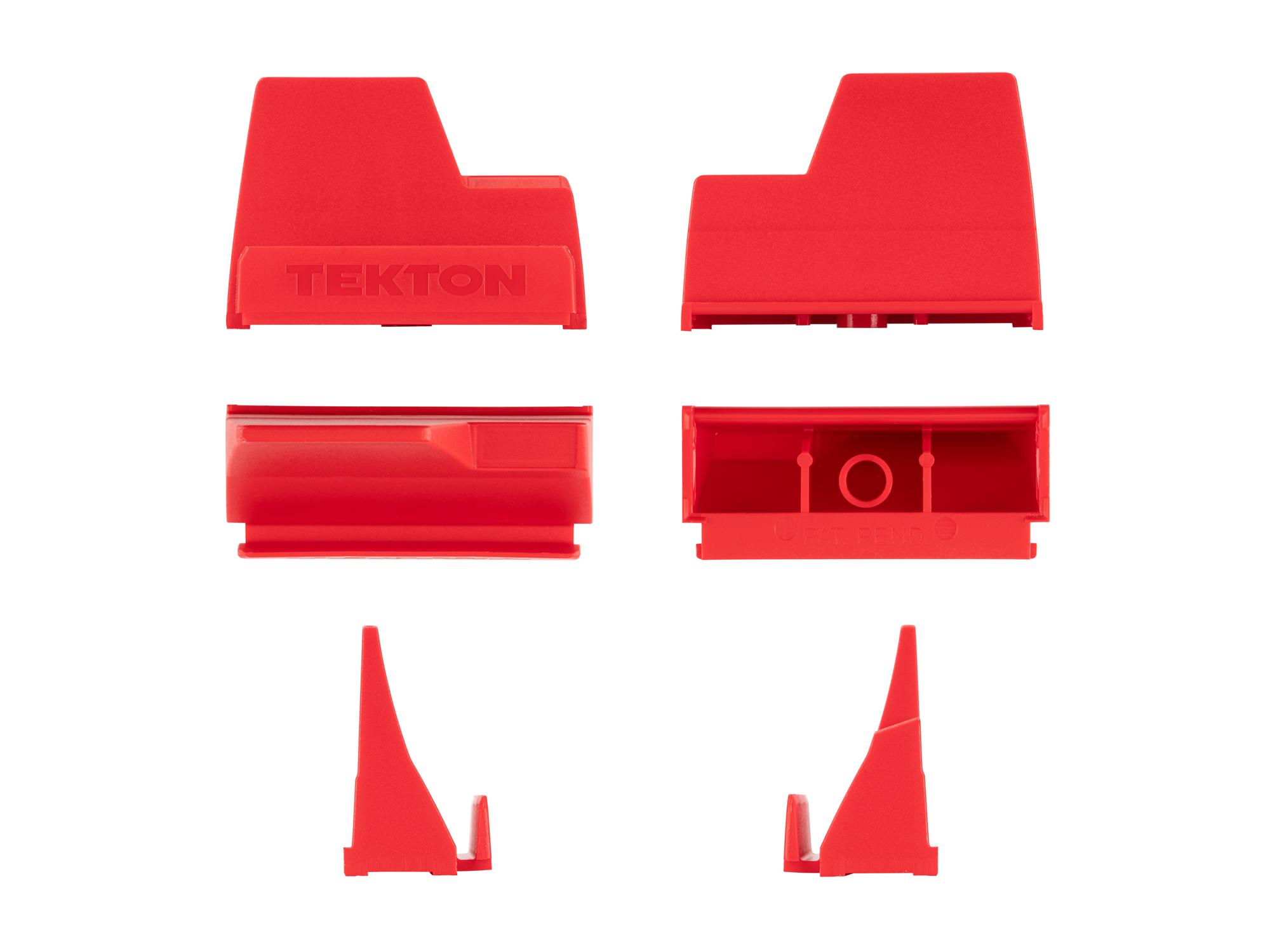 Side view of red Tekton modular wrench organization. Item #OTM21201