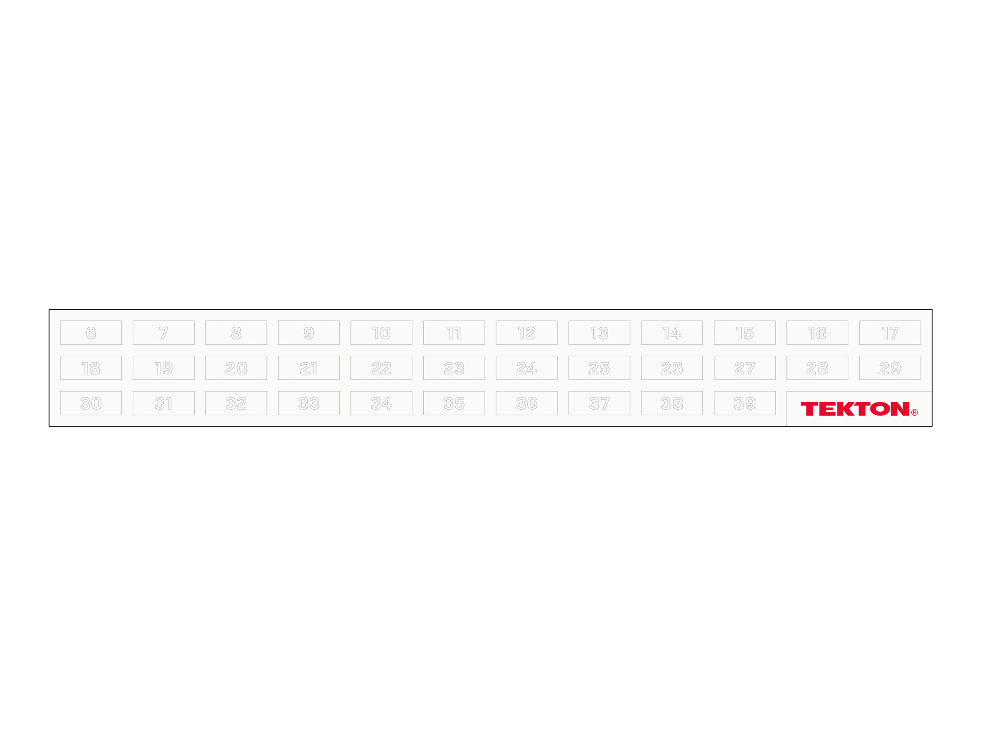 TEKTON Combination Wrench Set with Modular Organizers, 19-Piece (6-24 mm)