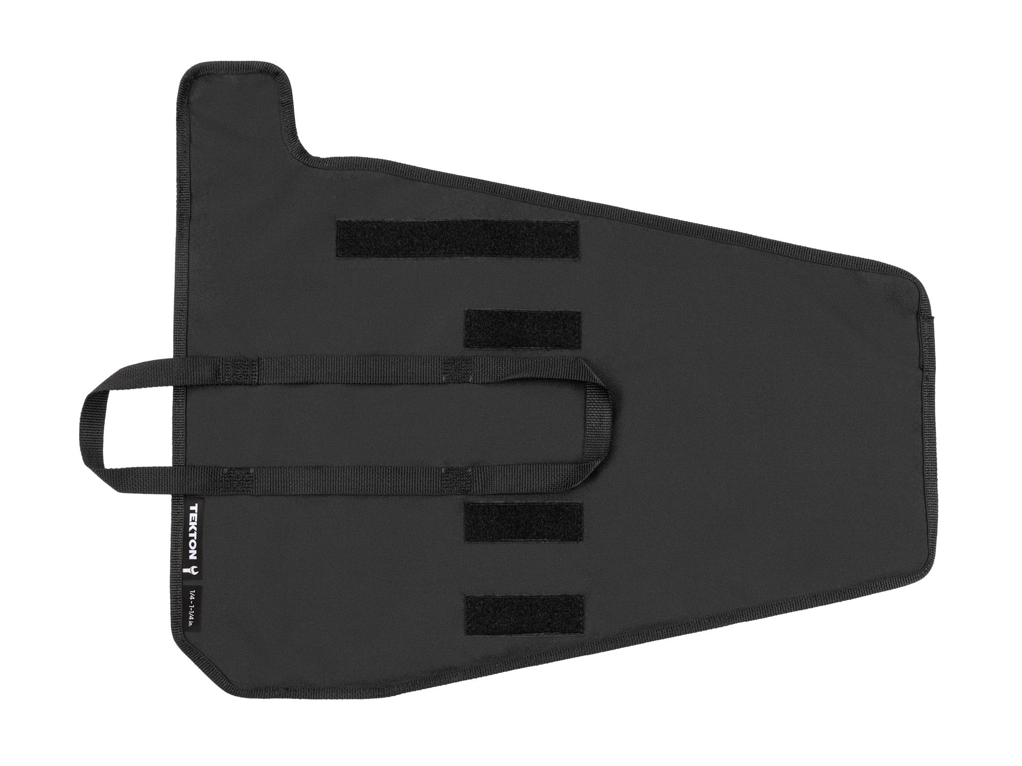 Back view of black Tekton roll wrench organization. Item #OTP21104