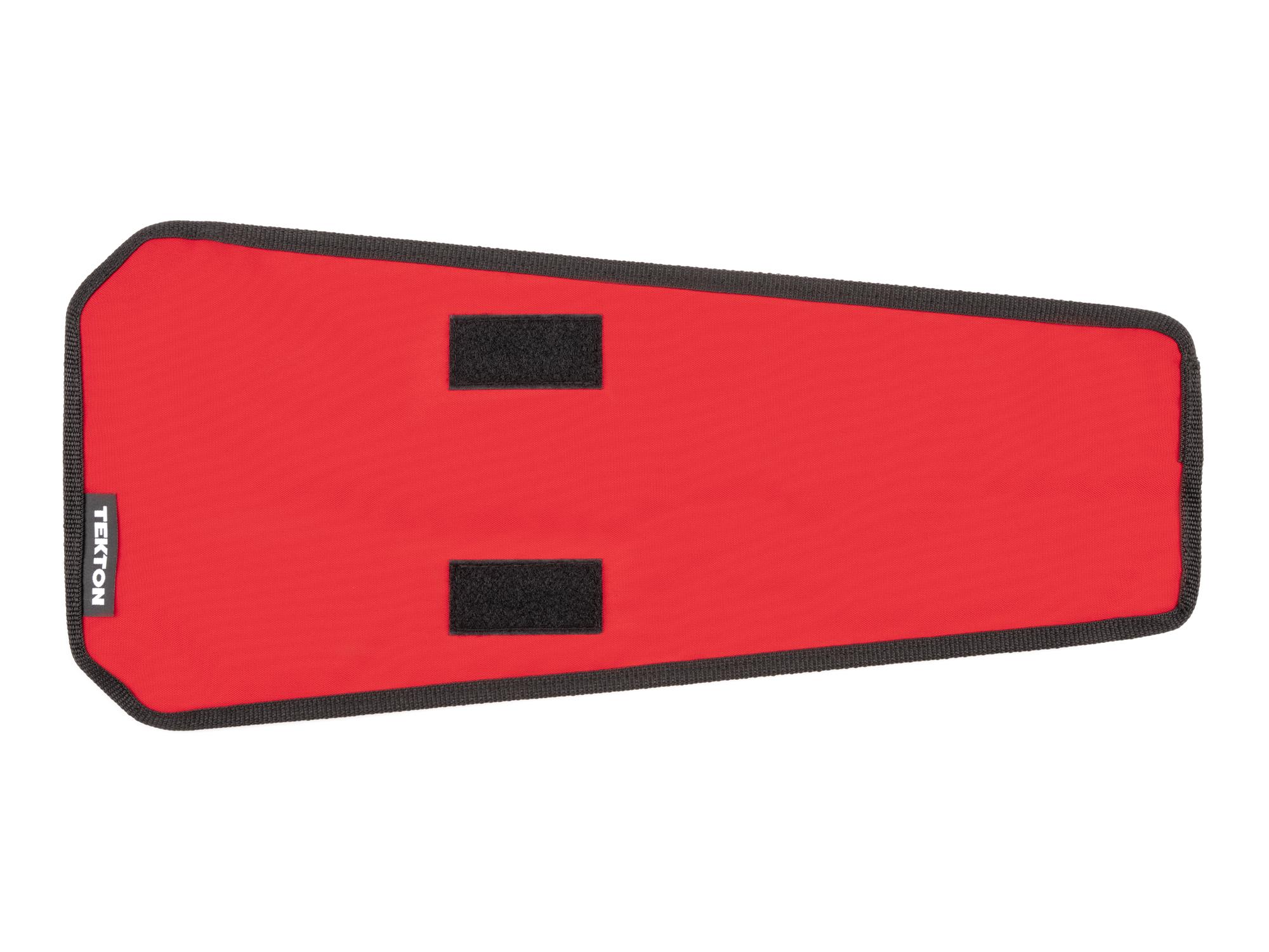 Back view of red Tekton roll wrench organization. Item #OTP21201