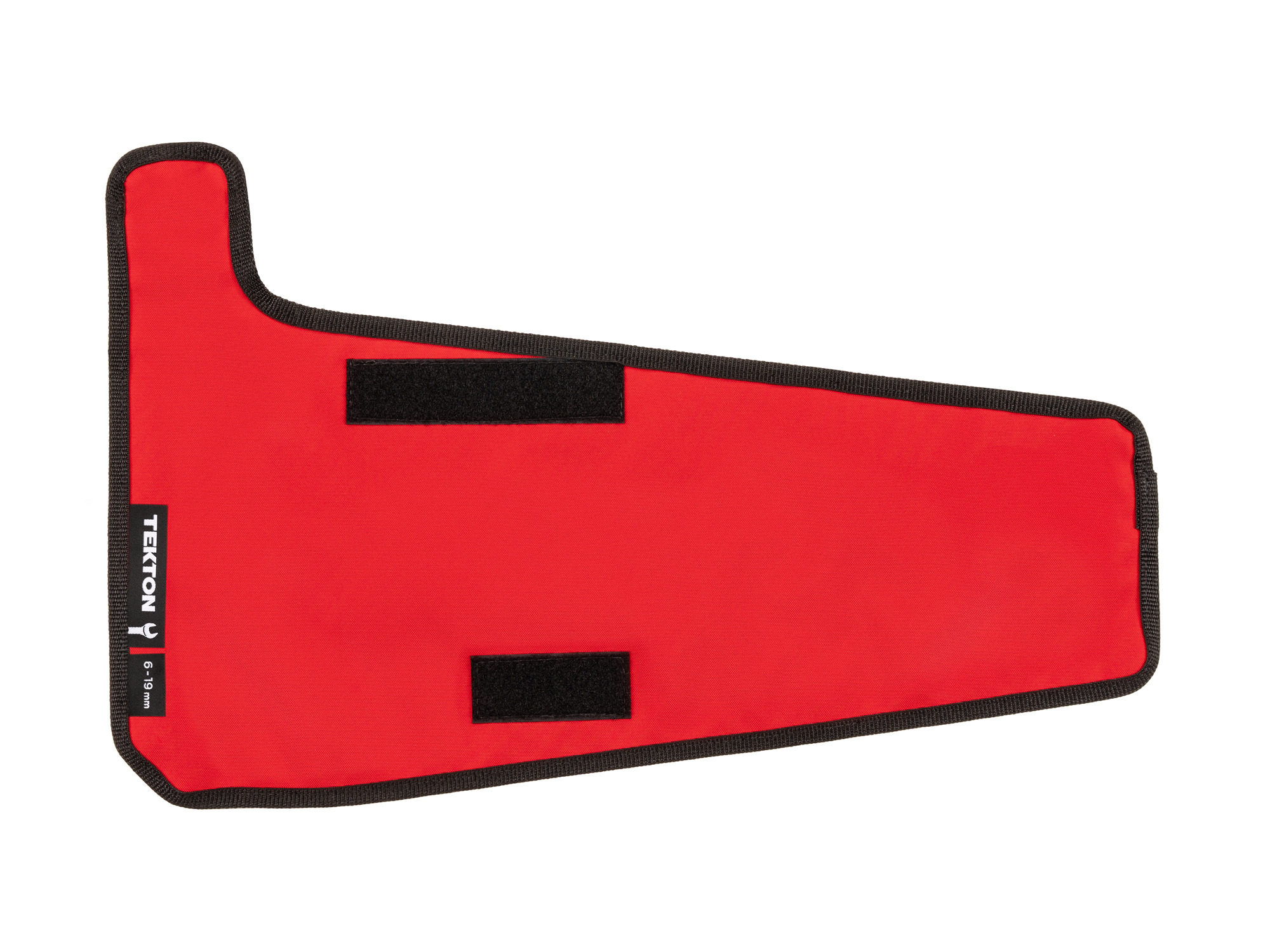 Red 14-Tool standard-length combination wrench pouch, made of canvas material. Marked with sizes 6-19 mm. OTP21202.