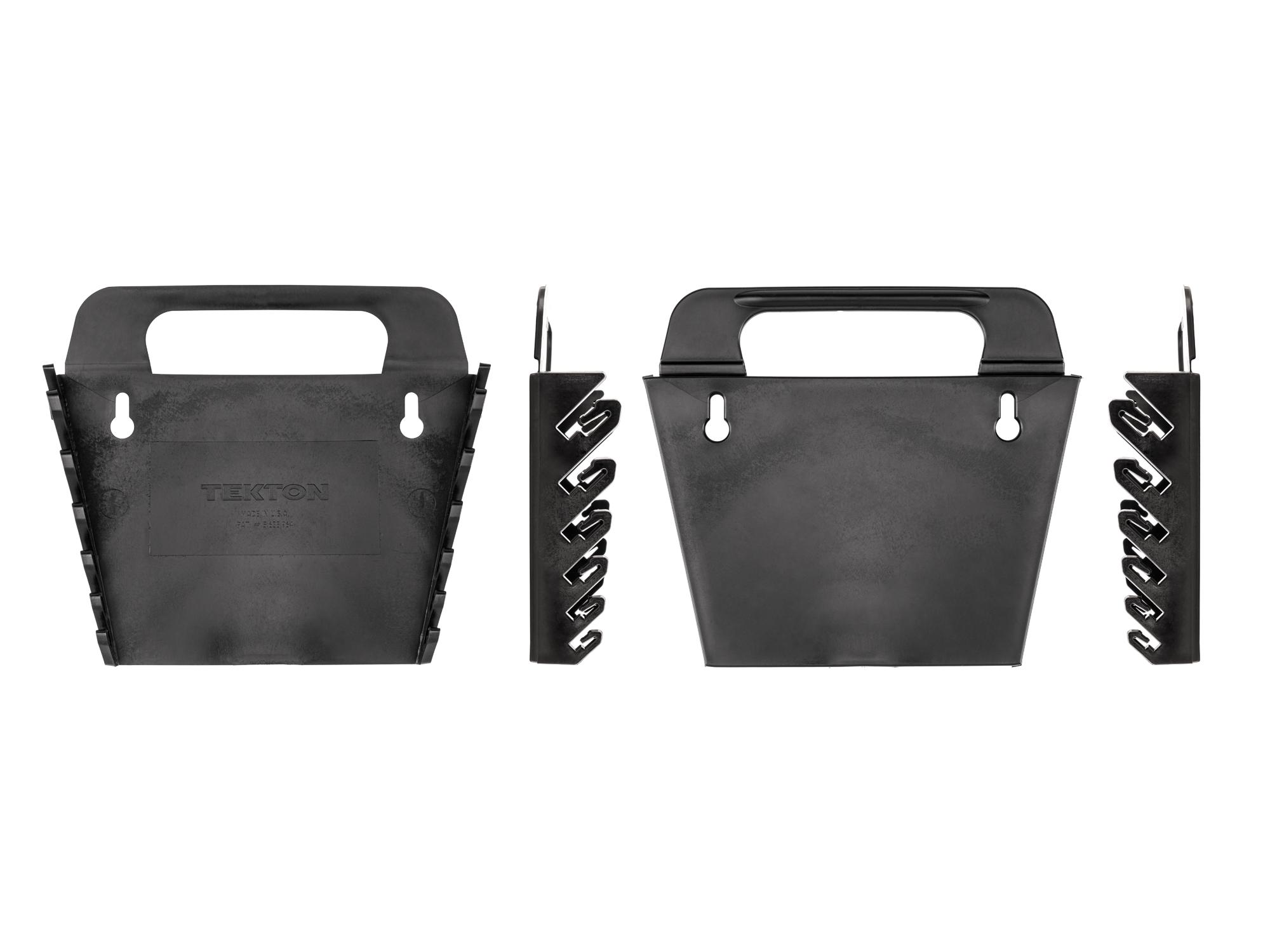 Side view of black Tekton holder wrench organization. Item #OWP23106