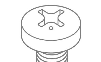 A screw fastener head illustration