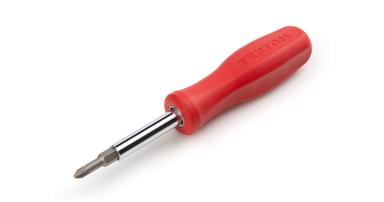 Tekton 6-in-1 driver with red handle
