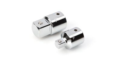 Tekton chrome-plated hand drive adapter and reducer