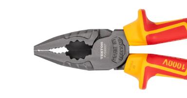 Tekton yellow and red handled combination pliers