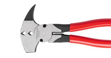 Tekton fencing pliers with red handles