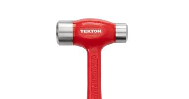Red Tekton flat steel face dead blow hammer