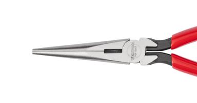 Tekton long nose pliers with red handles