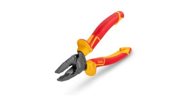 Tekton yellow and red handled combination pliers