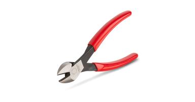 Tekton cutting pliers with red handles