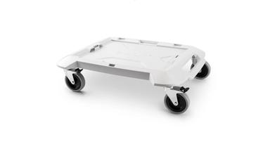 A white Tekton stacking tool dolly