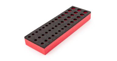 A black and red Tekton foam organizer without tools