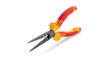 Tekton yellow and red handled insulated pliers