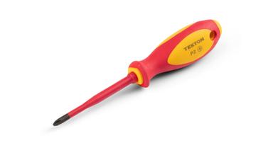 Tekton red and yellow handled insulated screwdriver