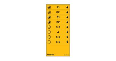 Tekton label sheets
