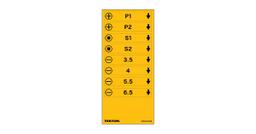 Tekton label sheets