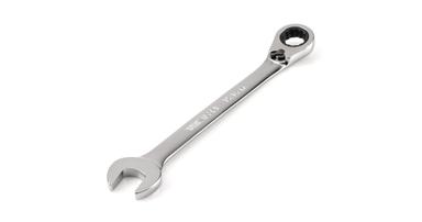 Tekton satin chrome-plated reversible 12-point ratcheting combination wrench