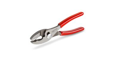 Tekton slip joint pliers with red handles