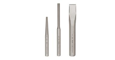 Tekton punch and chisel set in black roll