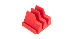 Tekton red modular slotted organizer piece