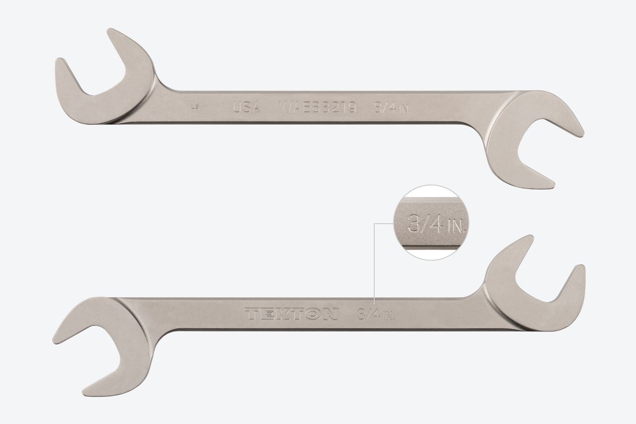 23Piece Angle Head Open End Wrench Set TEKTON Made in USA