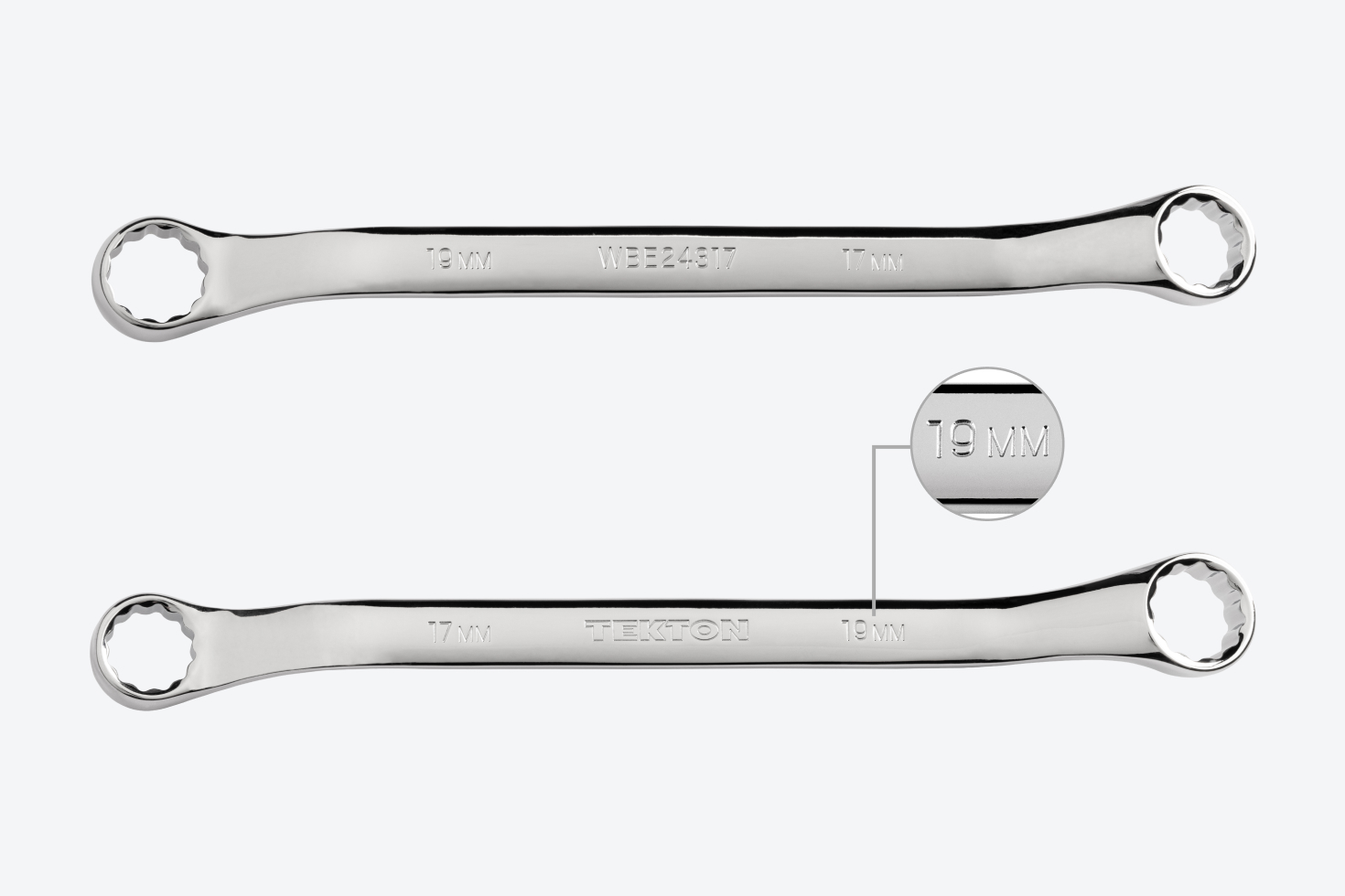 24 x 27 mm 45-Degree Offset Box End Wrench | TEKTON
