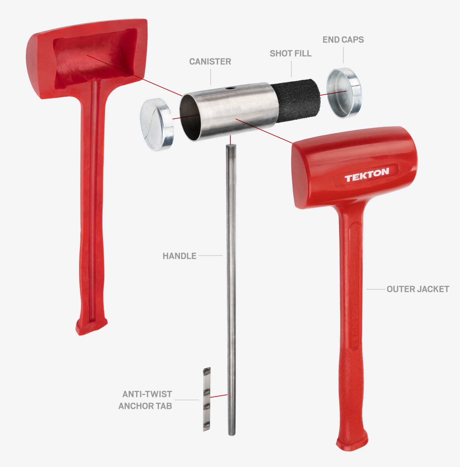 88 oz. Dead Blow Sledge Hammer | TEKTON | Made in USA