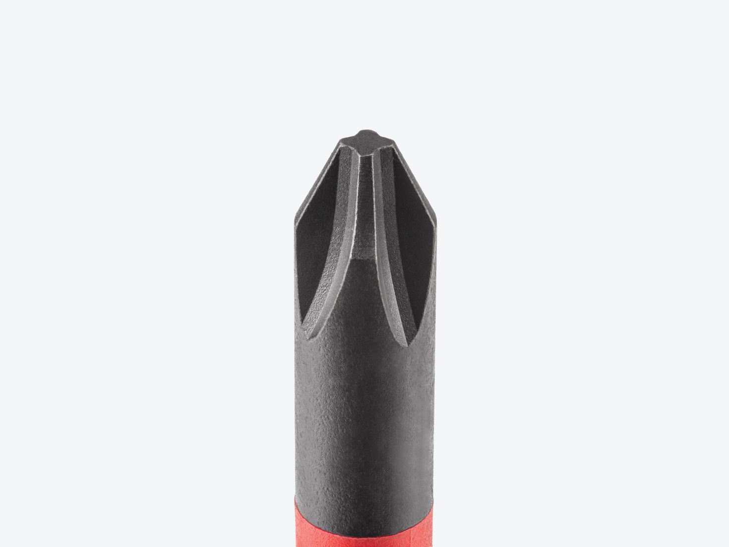 Close-up of a Phillips insulated screwdriver tip