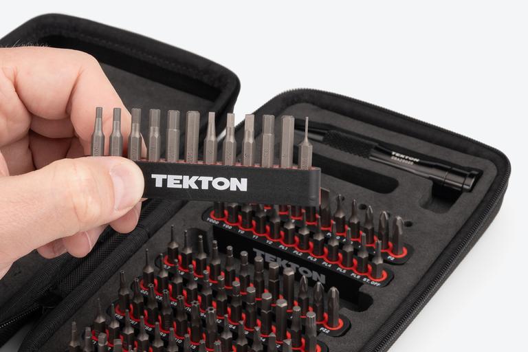 Tt Driver Bit Set 4 mm Bit Driver and Bit Set with Case (97-Piece) | TEKTON