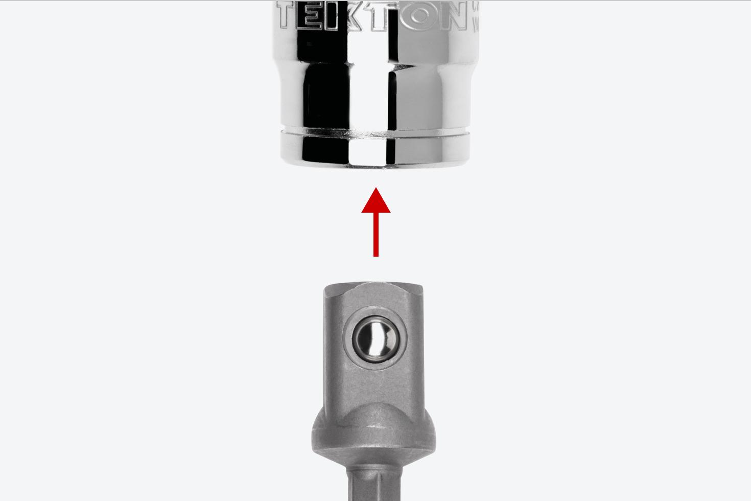 An adapter and a 1 inch drive socket