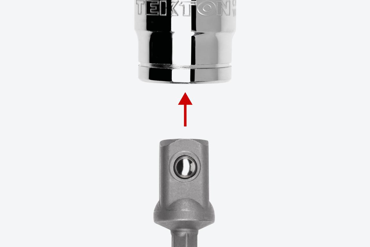 An adapter and a 1 inch drive socket