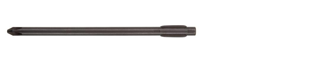 A driver blade turned black after the hot black oxide conversion process.