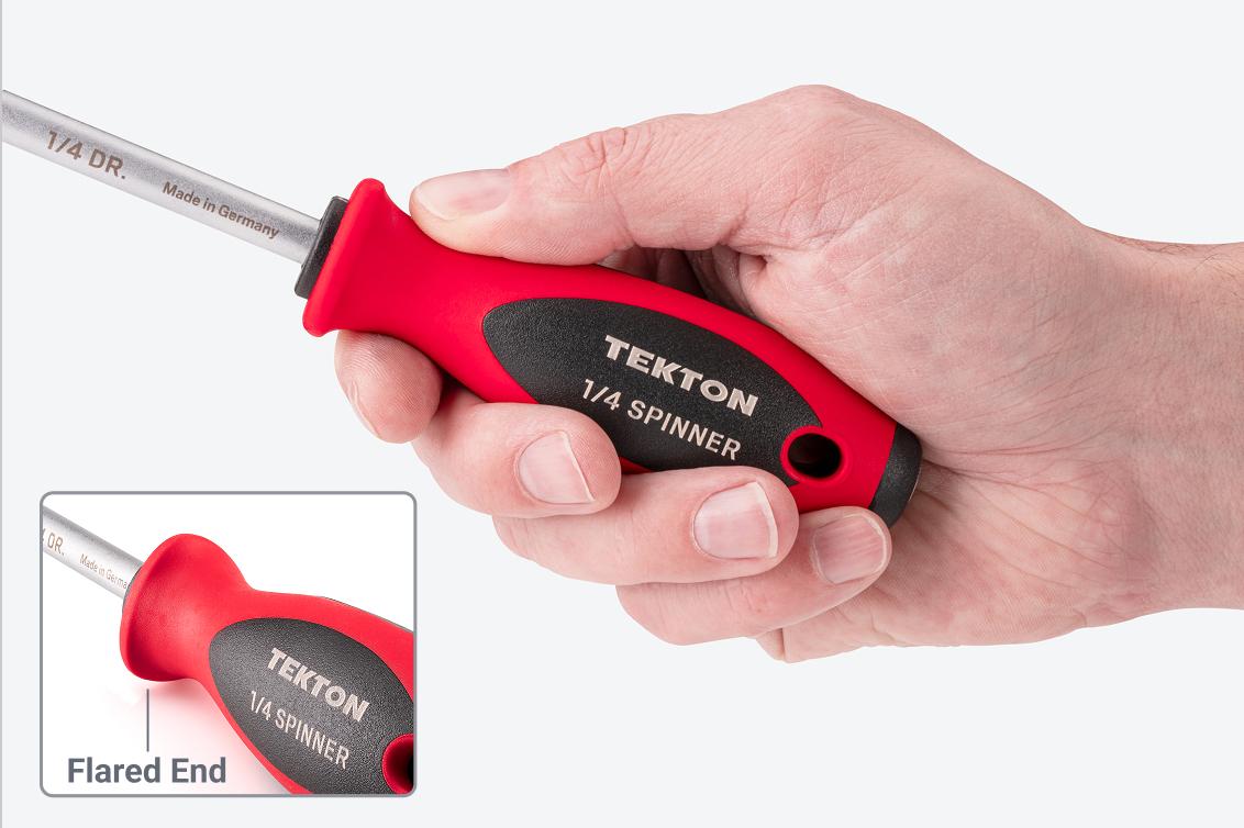 A spinner handle being held