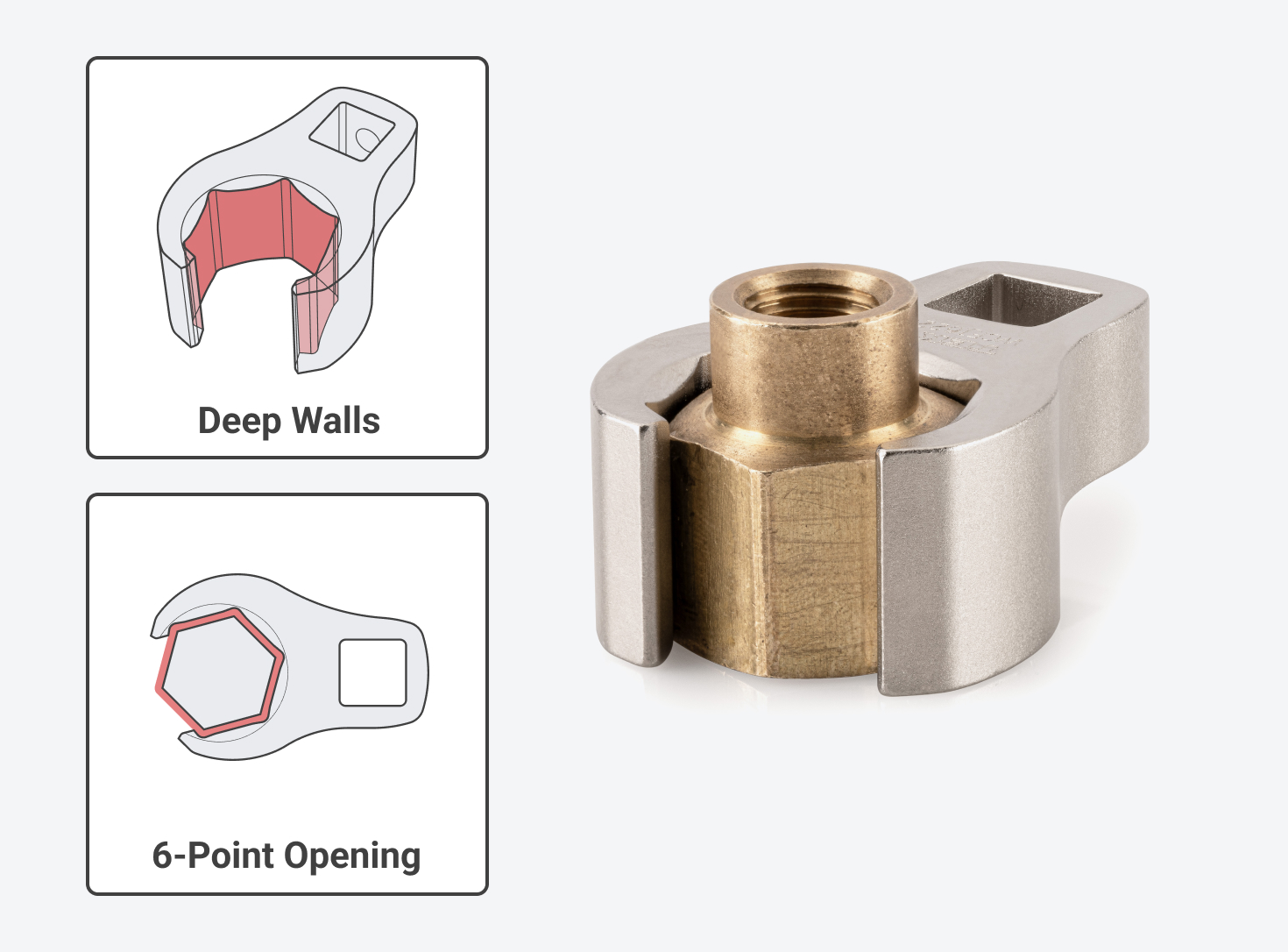 co+fe オクトゴナル24P 24 mm Flare Nut Crowfoot Wrench | TEKTON | Made in USA
