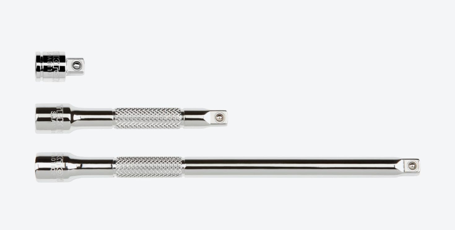 3/4, 3, and 6 inch 1/4 inch drive extensions