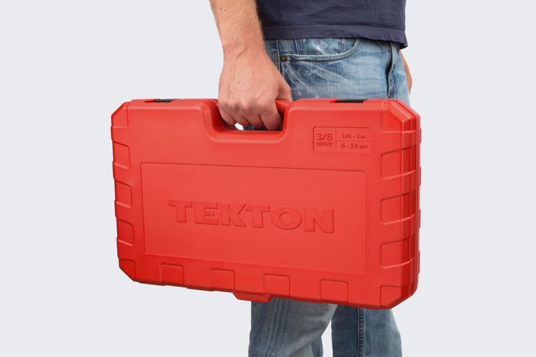 73Piece 3/8 Inch Drive 6Point Socket and Ratchet Set TEKTON