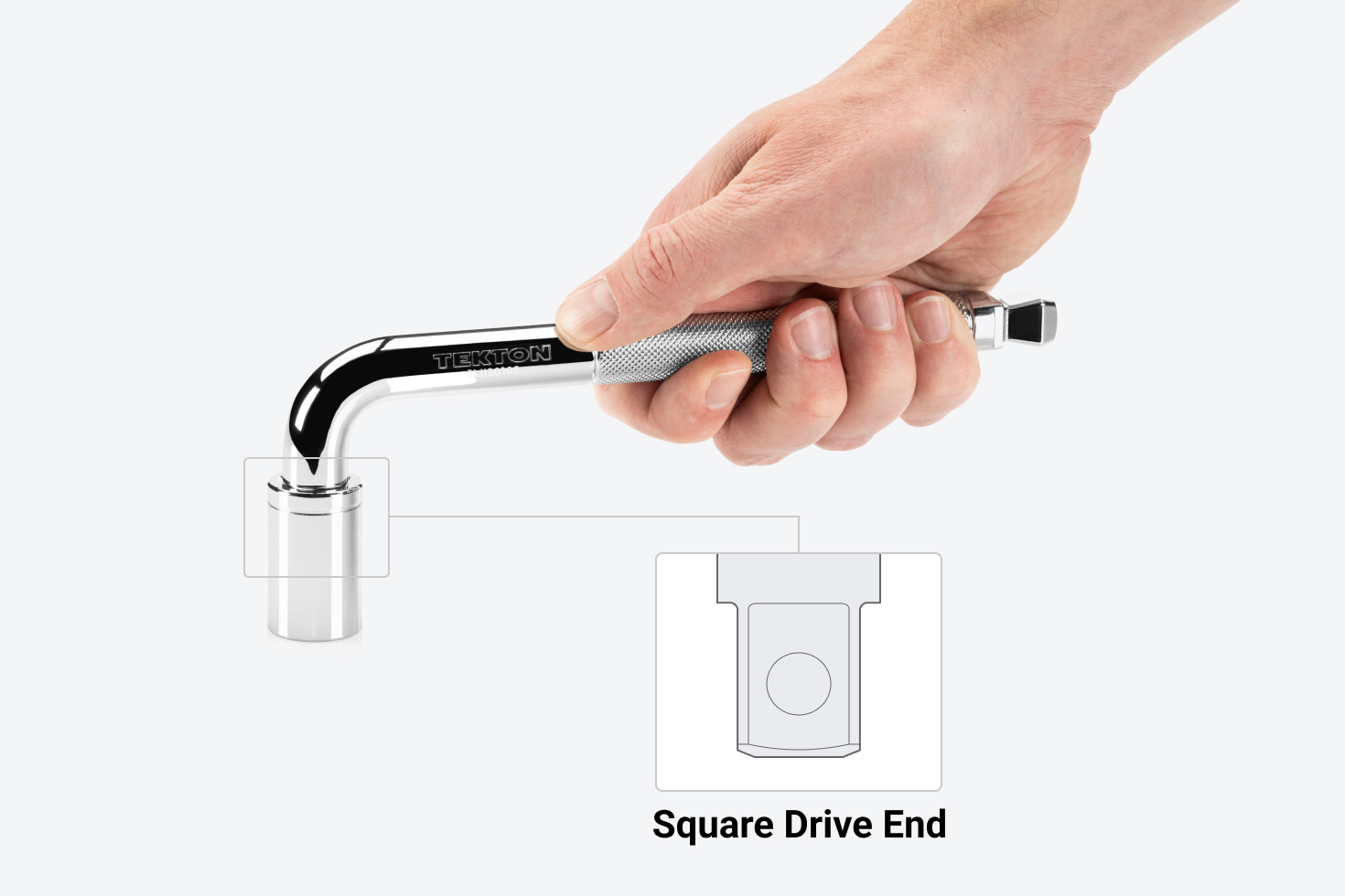 3/8 Inch Drive x 6 Inch Wobble L-Handle | TEKTON