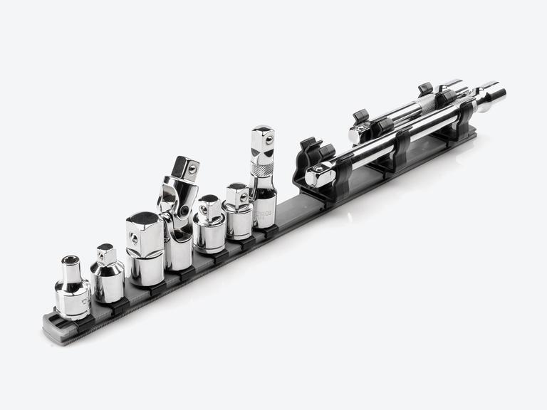 1/4, 3/8, 1/2 Inch Drive Extension/Accessory Set with Rails | TEKTON