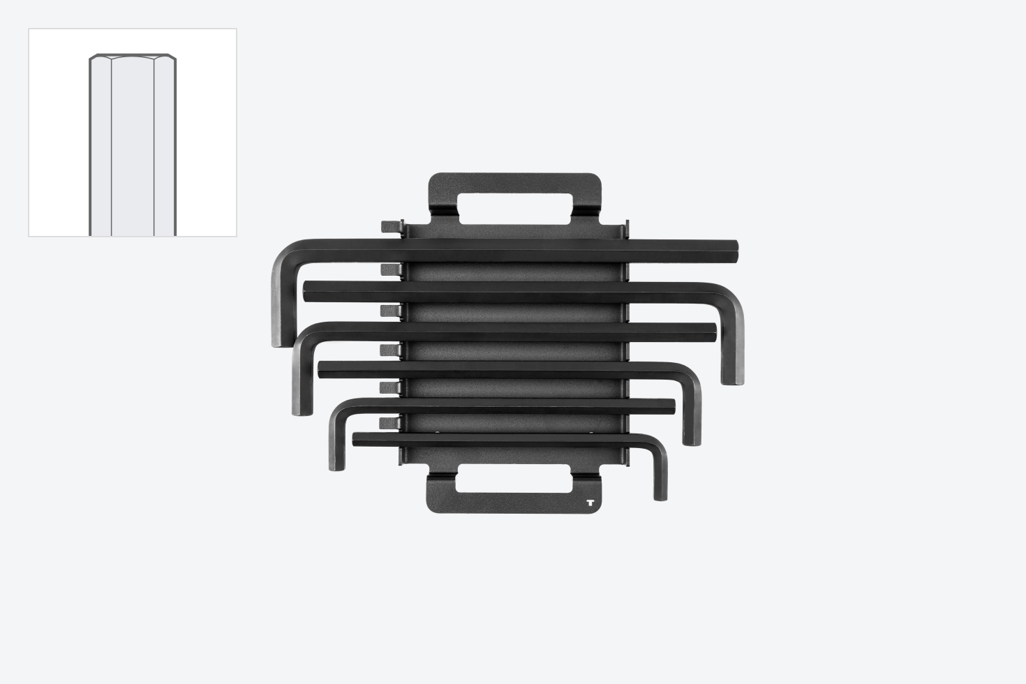Flat End Hex L-Key Set with Holder and Rack (43-Piece) | TEKTON