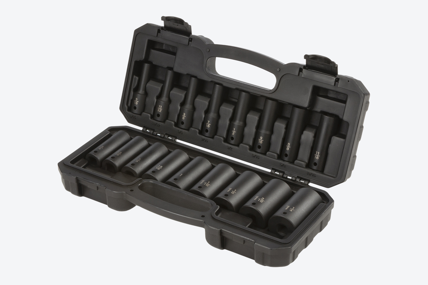 1/2 Inch Drive Deep 6-Point Impact Socket Set (17-Piece) | TEKTON