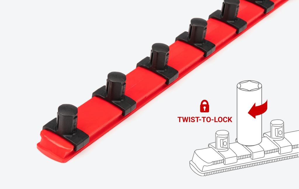 7-Piece Axle Nut Socket Set with Rail | TEKTON