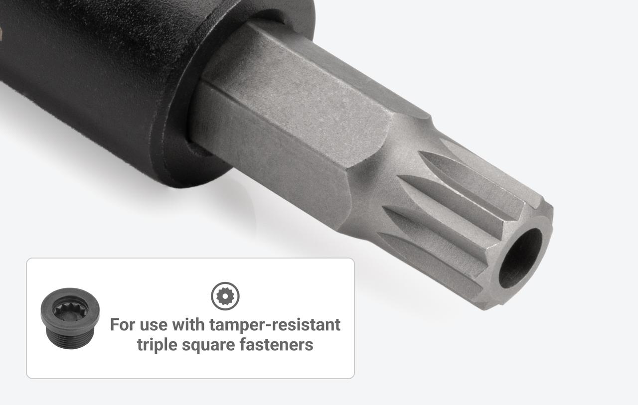 1/2 Inch Drive x MT16 Tamper-Resistant Triple Square Impact Bit Socket ...