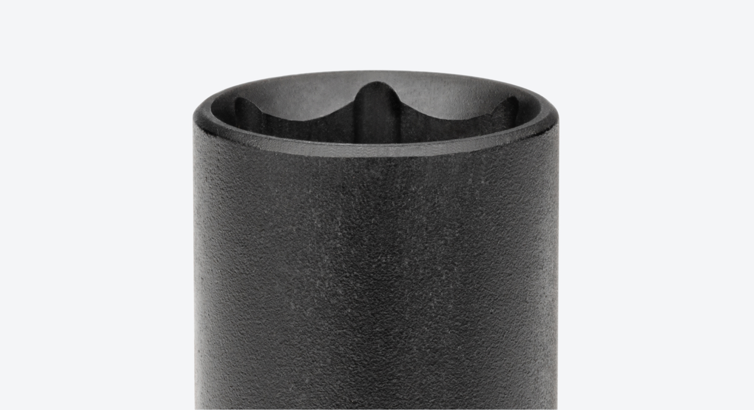 1/2 Inch Drive 17 x 19 mm Deep Thin Wall Impact Flip Socket | TEKTON