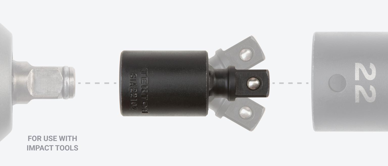 Tekton impact universal joints are for use with impact tools