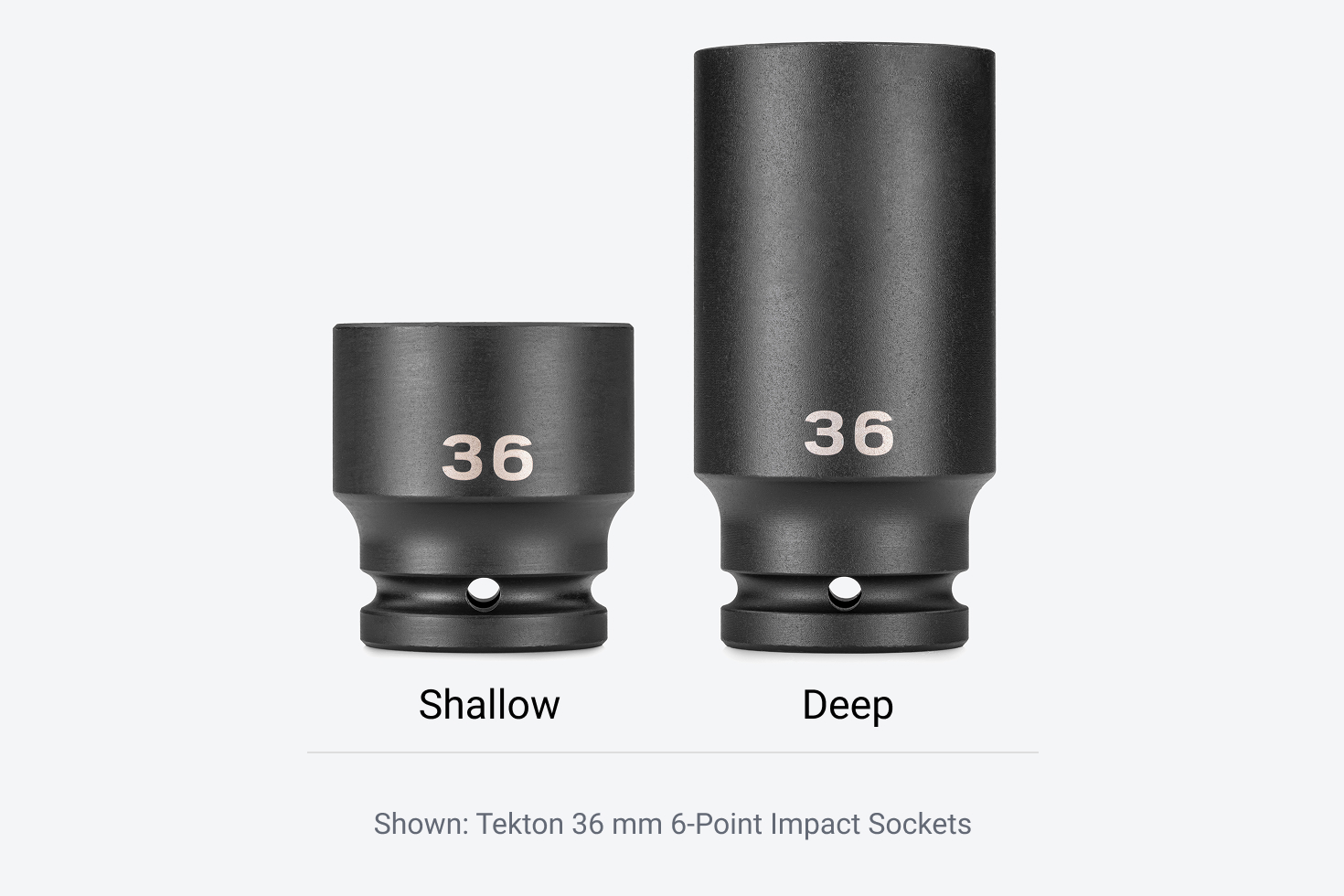 3/4 Inch Drive x 2-3/8 Inch Shallow 6-Point Impact Socket | TEKTON