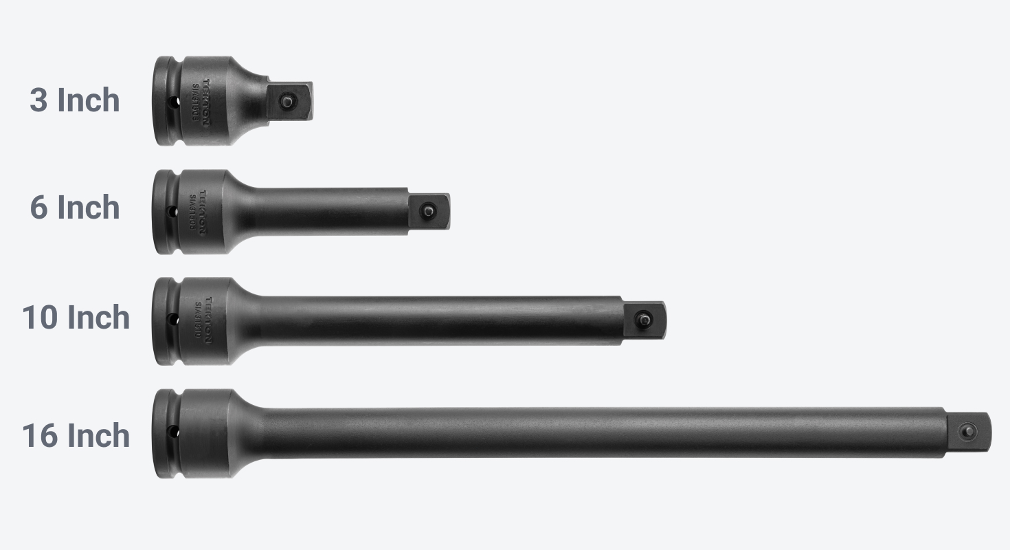 3/4 Inch Drive Impact Accessories Set, 7-Piece (Pin Detent) | TEKTON