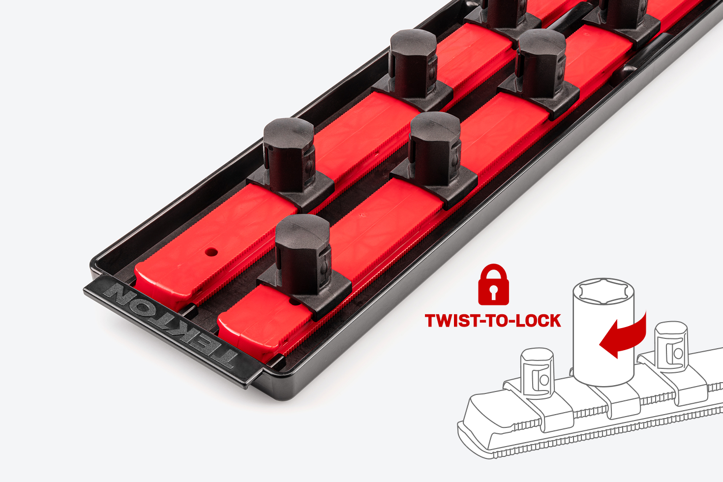 3/4 Inch Drive Impact Socket Set with Rails (13–50 mm) | TEKTON