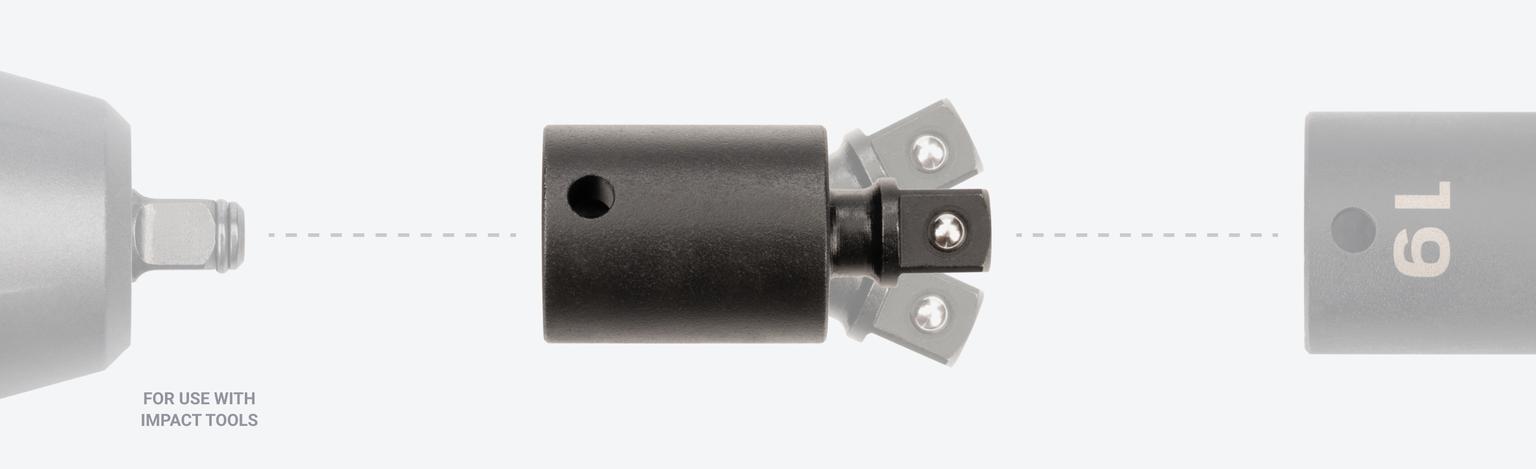 Tekton impact universal joints are for use with impact tools